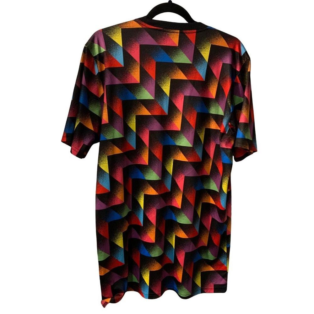 Adidas Portland Timbers 2022 LGBTQ+ Pre-Match Soccer Jersey Mens Sz L Geometric - Picture 3 of 7